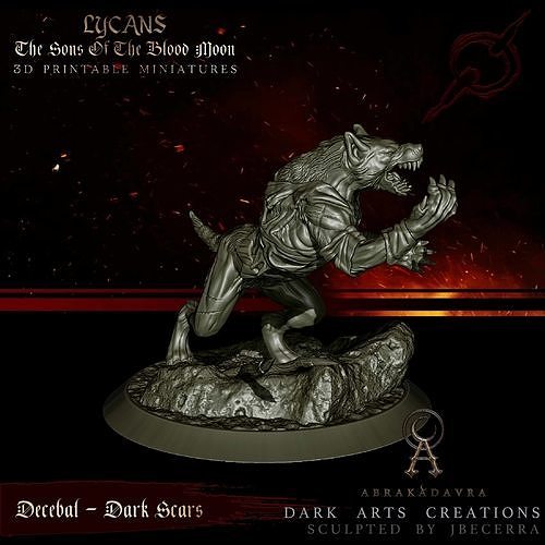 Werewolf - Lycan 4 - Sons of the Blood Moon - 3D Printable 3D print model