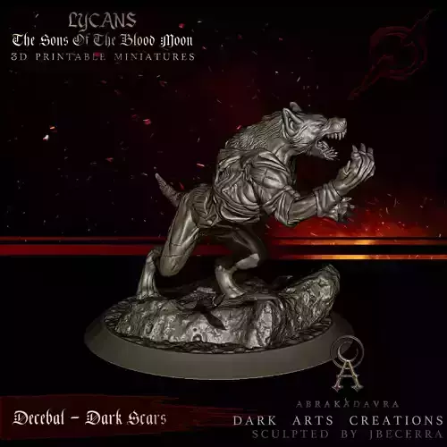 Werewolf - Lycan 4 - Sons of the Blood Moon - 3D Printable 3D print model
