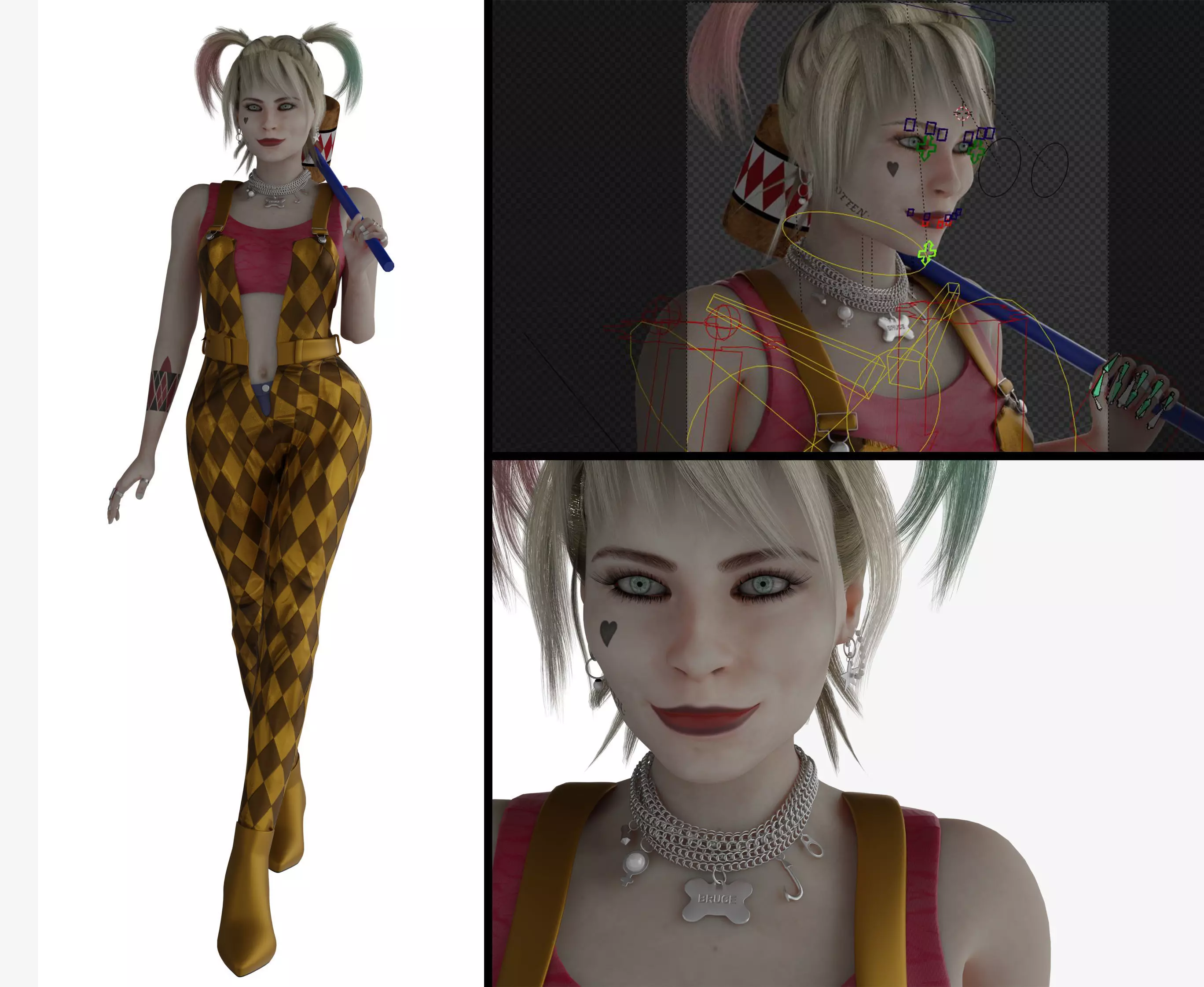 Harley Quinn - Bird Of Prey 3D model_0