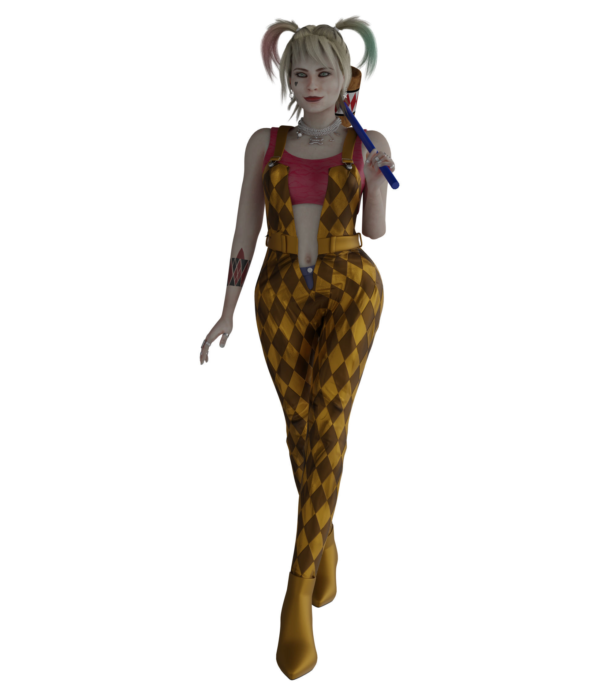 Harley Quinn - Bird Of Prey 3D model_1