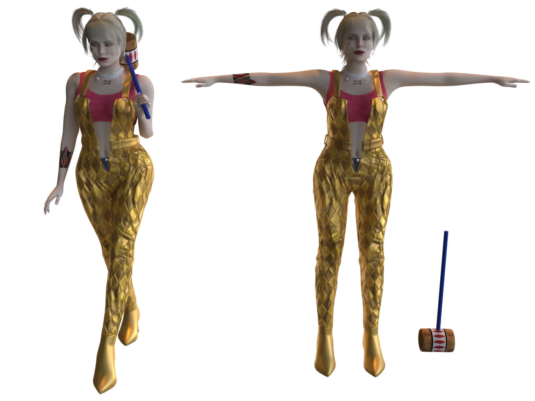 Harley Quinn - Bird Of Prey 3D model_29