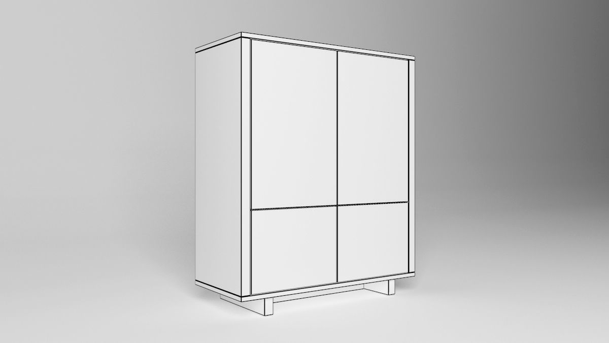 StockholmCabinet Storage Unit 3D model_9