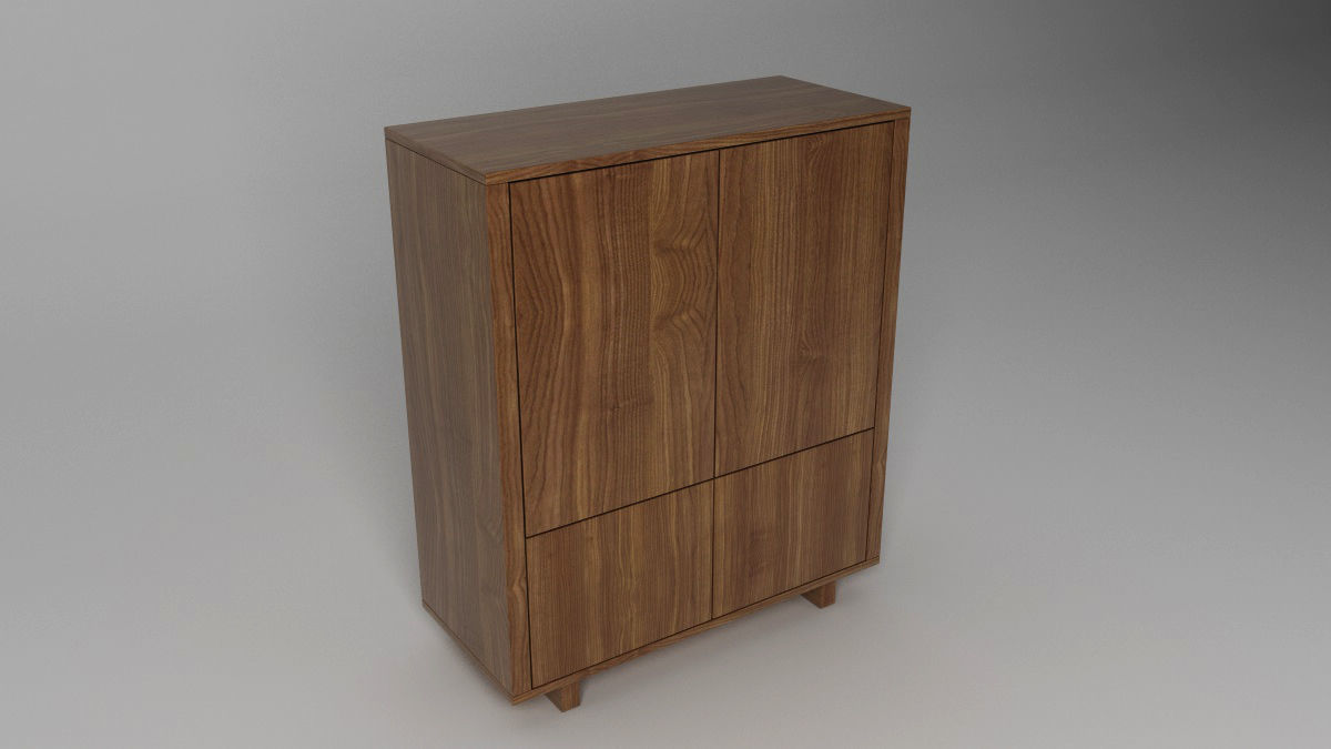 StockholmCabinet Storage Unit 3D model_1