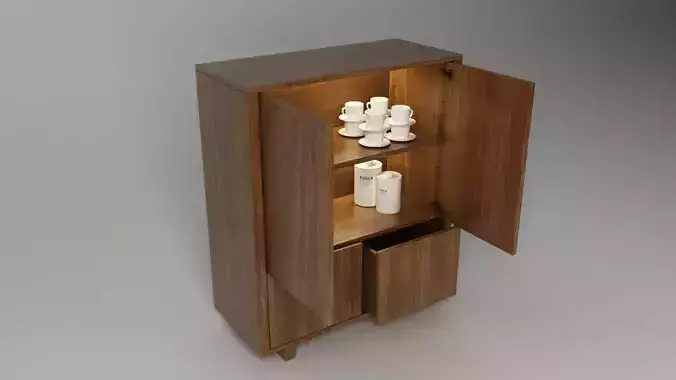 StockholmCabinet Storage Unit 3D model