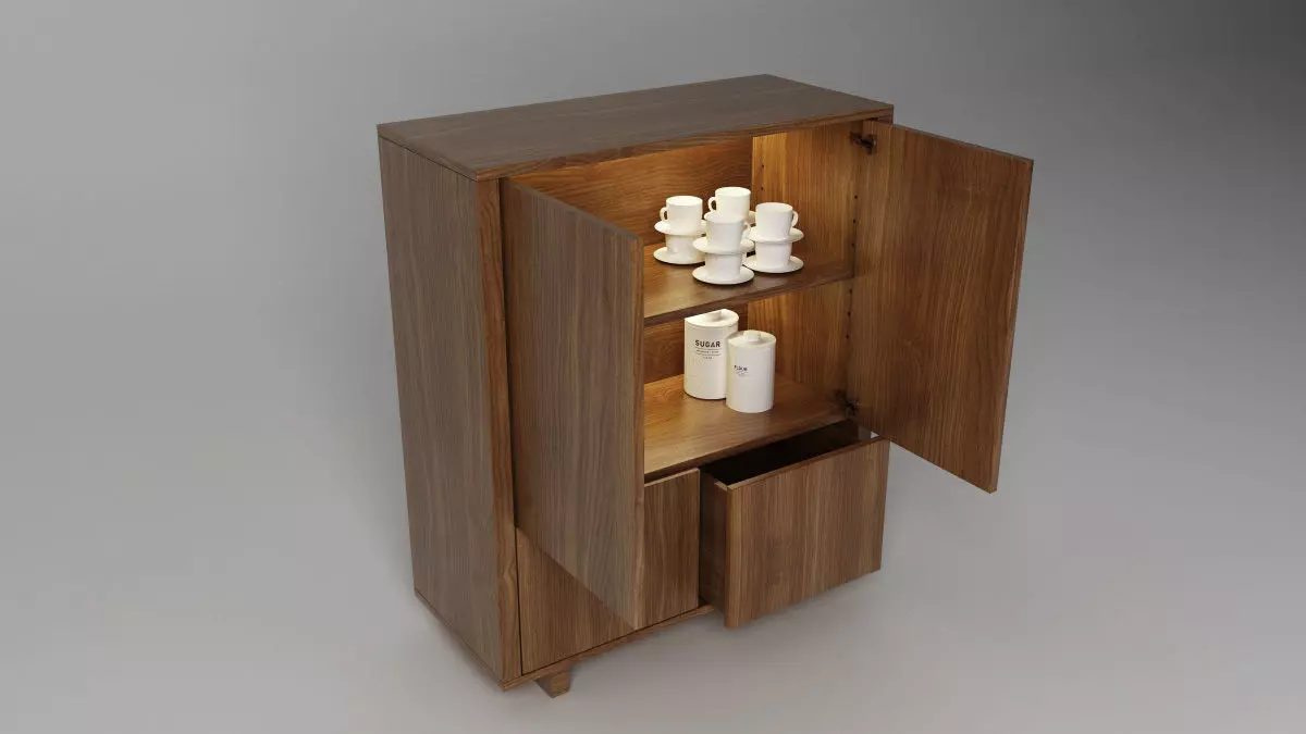 StockholmCabinet Storage Unit 3D model_0