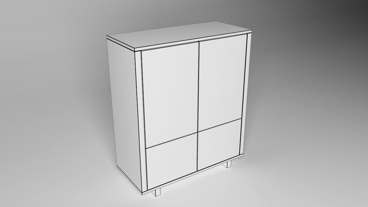 StockholmCabinet Storage Unit 3D model_3