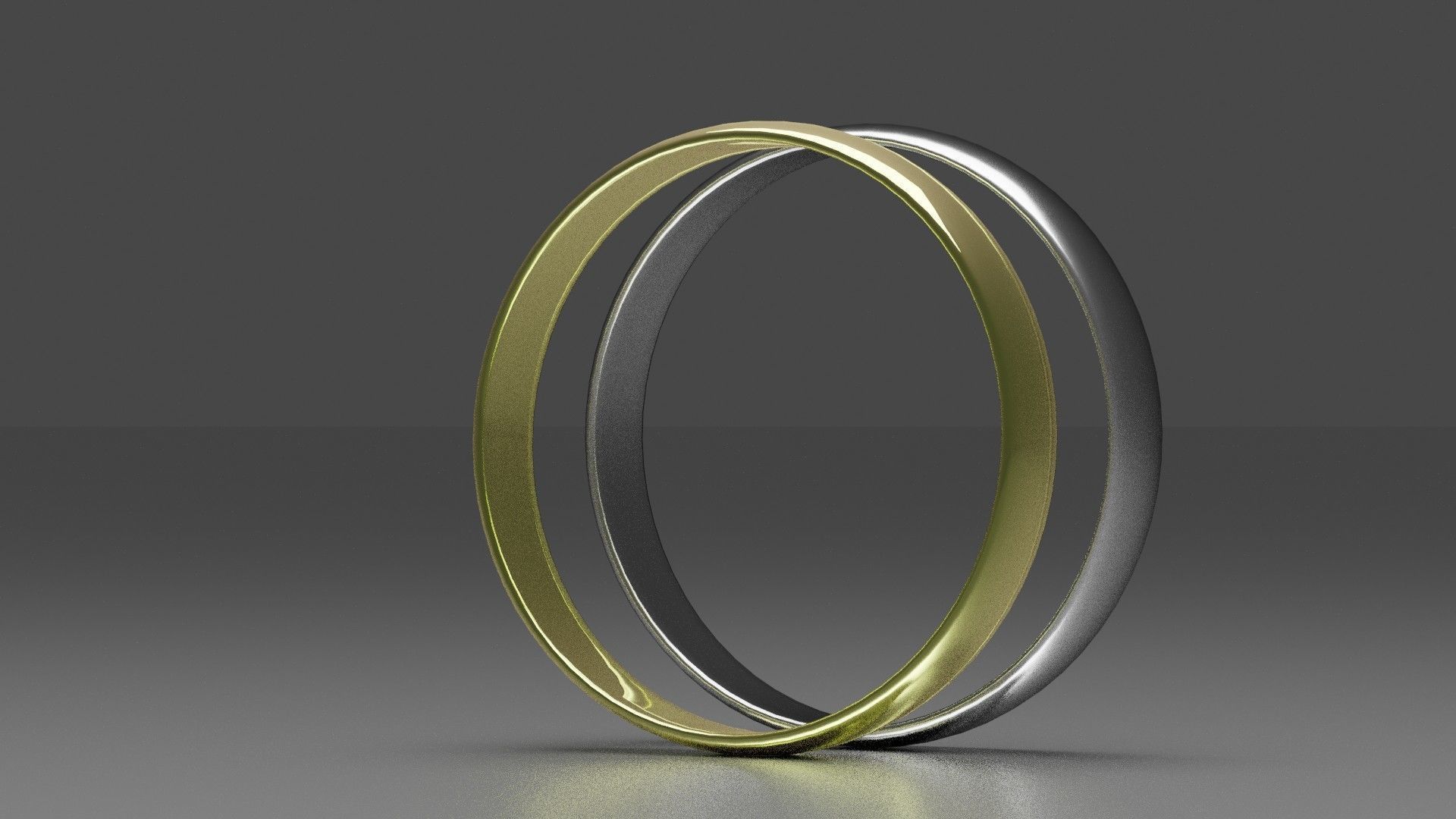 Classic Simple Gold Ring 3D Print Model Printable 3D print model_2
