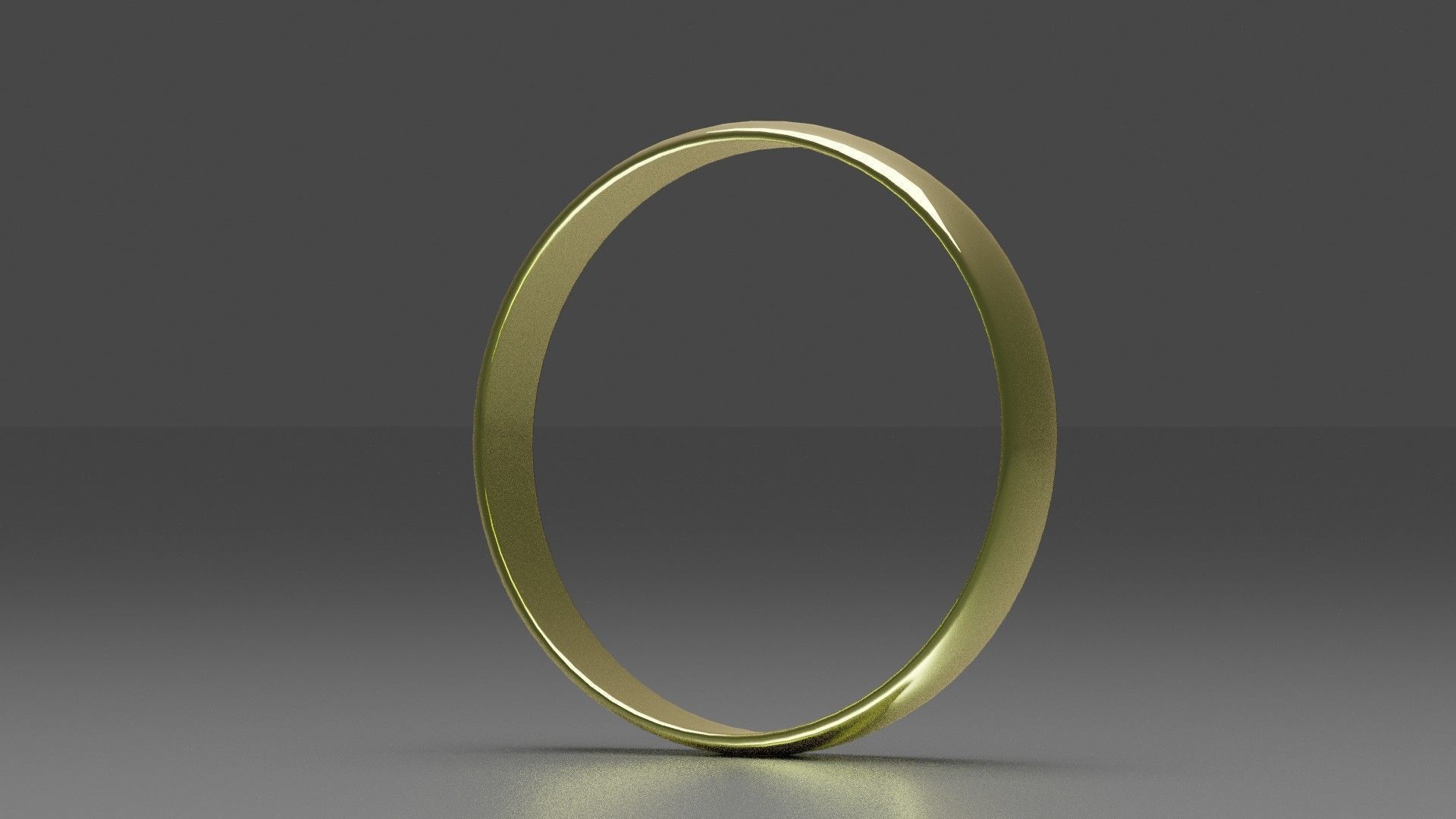 Classic Simple Gold Ring 3D Print Model Printable 3D print model_1