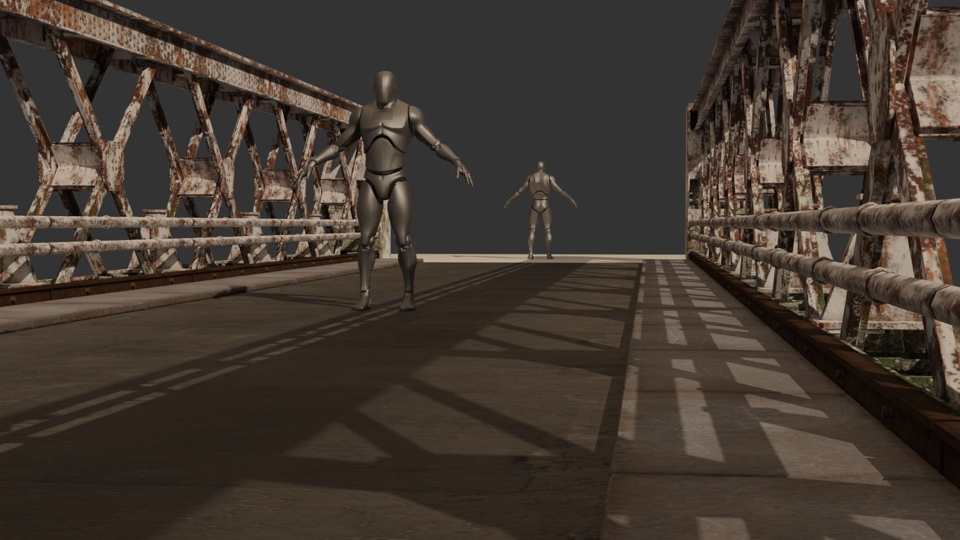 Old Bridge-Modular Low-poly 3D model_6