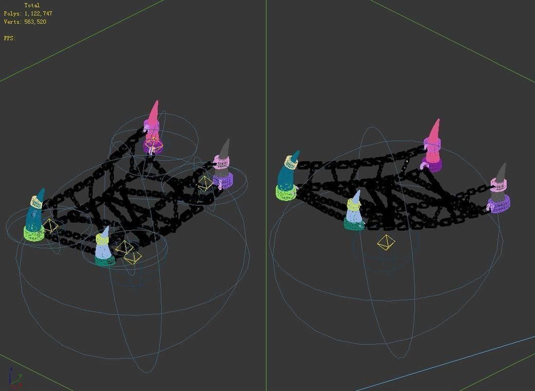 Dynasty Lava Hell - Chain Bridge 24 3D model_4