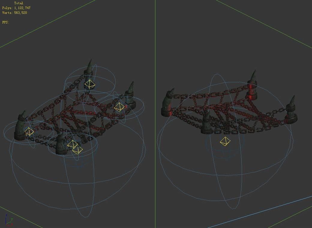 Dynasty Lava Hell - Chain Bridge 24 3D model_5