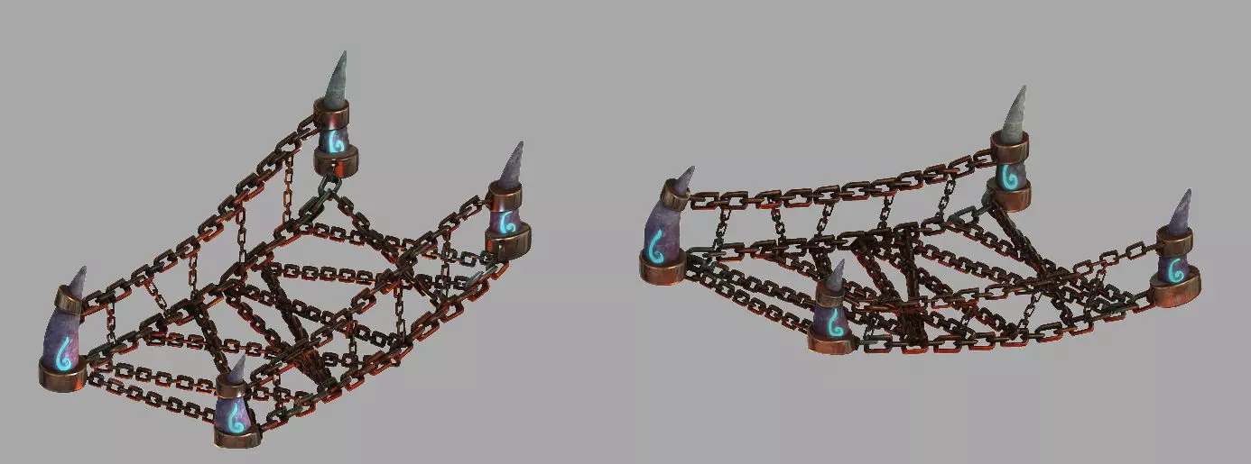 Dynasty Lava Hell - Chain Bridge 24 3D model_0