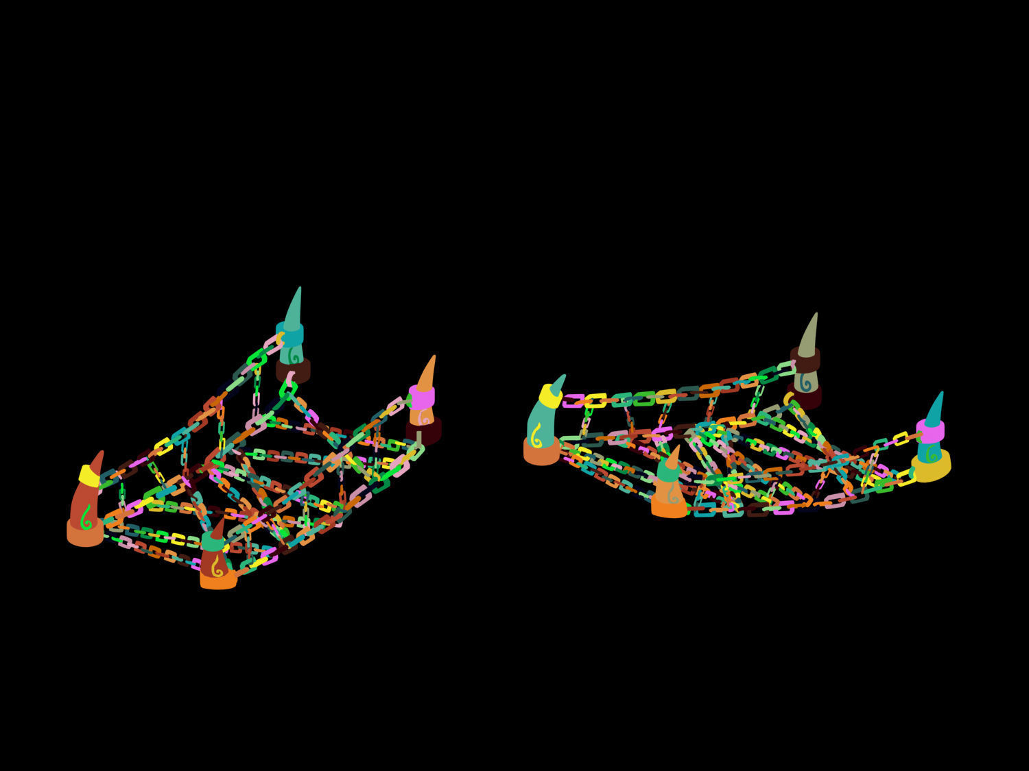 Dynasty Lava Hell - Chain Bridge 24 3D model_2