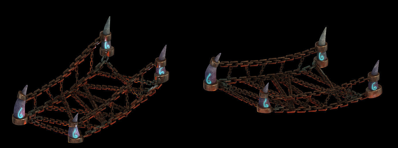 Dynasty Lava Hell - Chain Bridge 24 3D model_1