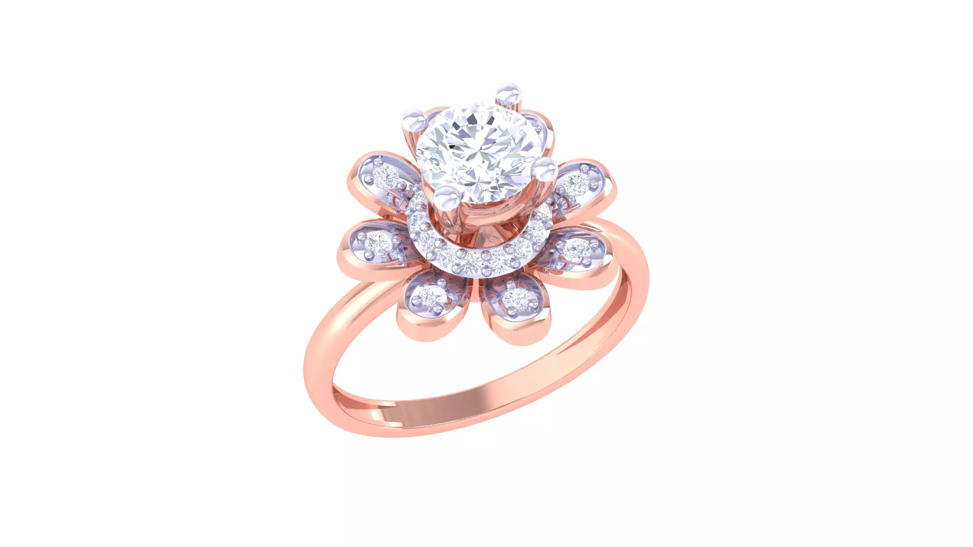 Solatire Rings 3D print model_0