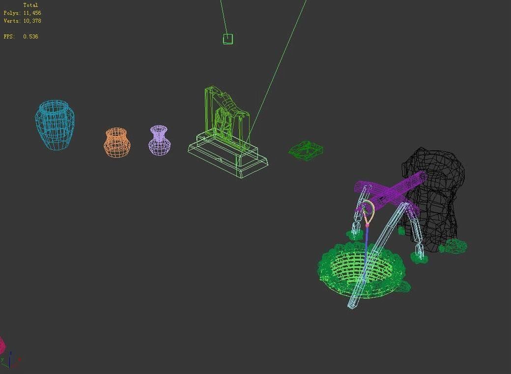 Dynasty Wells - Stele - Cans 3D model_3