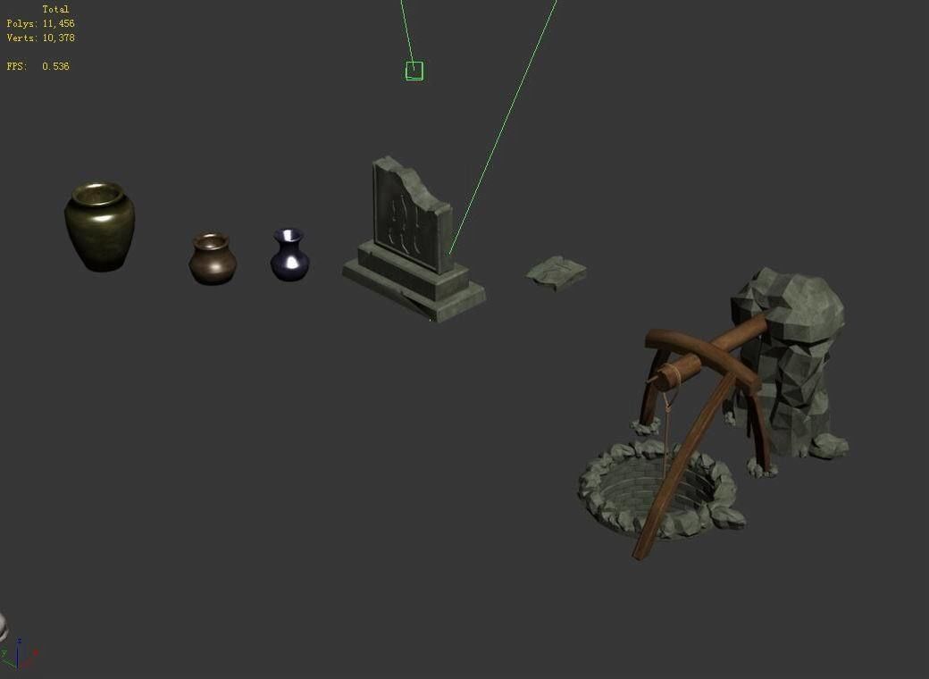 Dynasty Wells - Stele - Cans 3D model_4