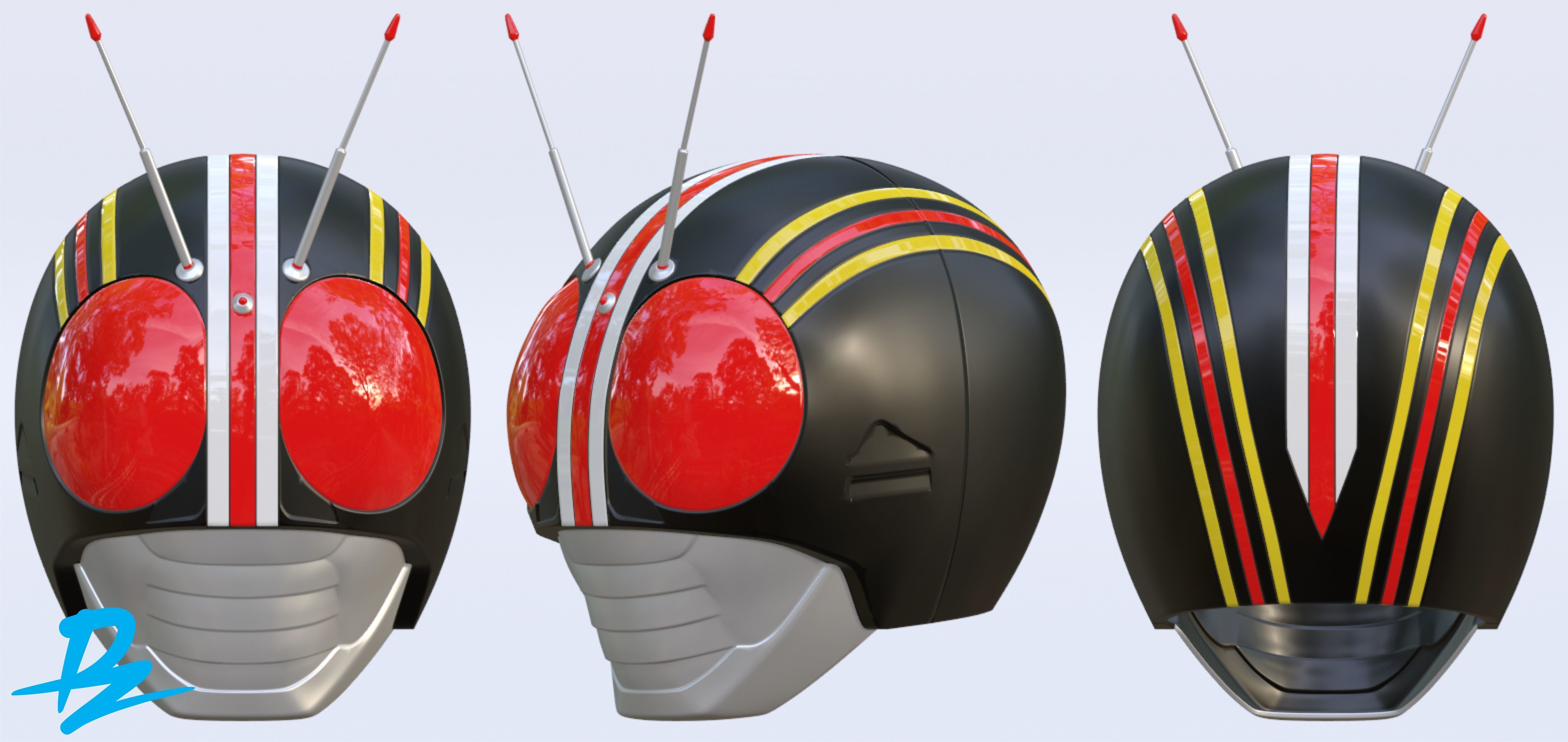 Kamen Rider Black 3D print model_3
