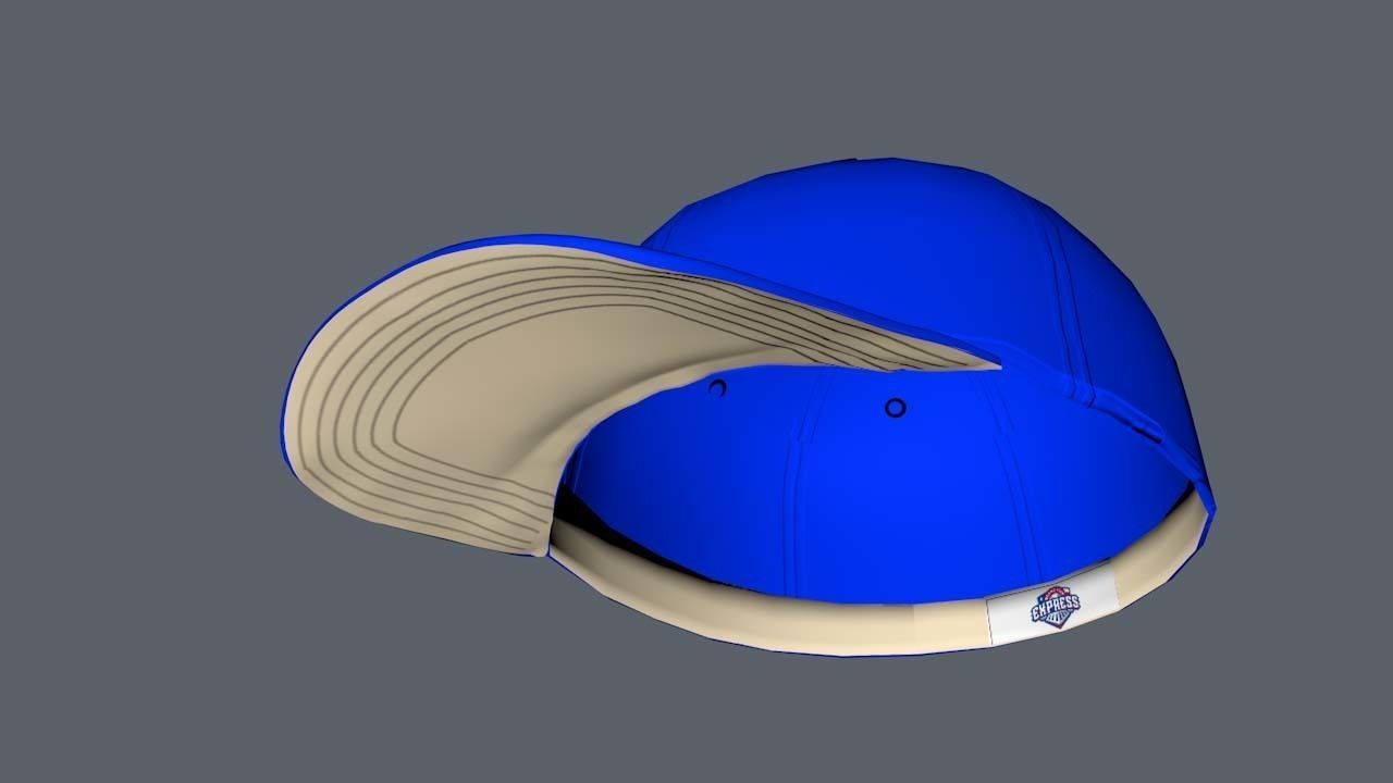 Basic Baseball Cap Free 3D model_1