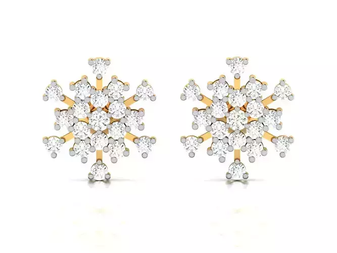 Women earrings 3dm render detail 