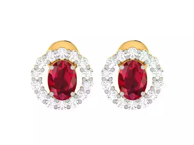 Women earrings 3dm render detail 