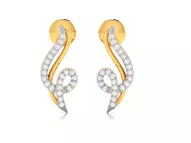 Women earrings 3dm render detail 