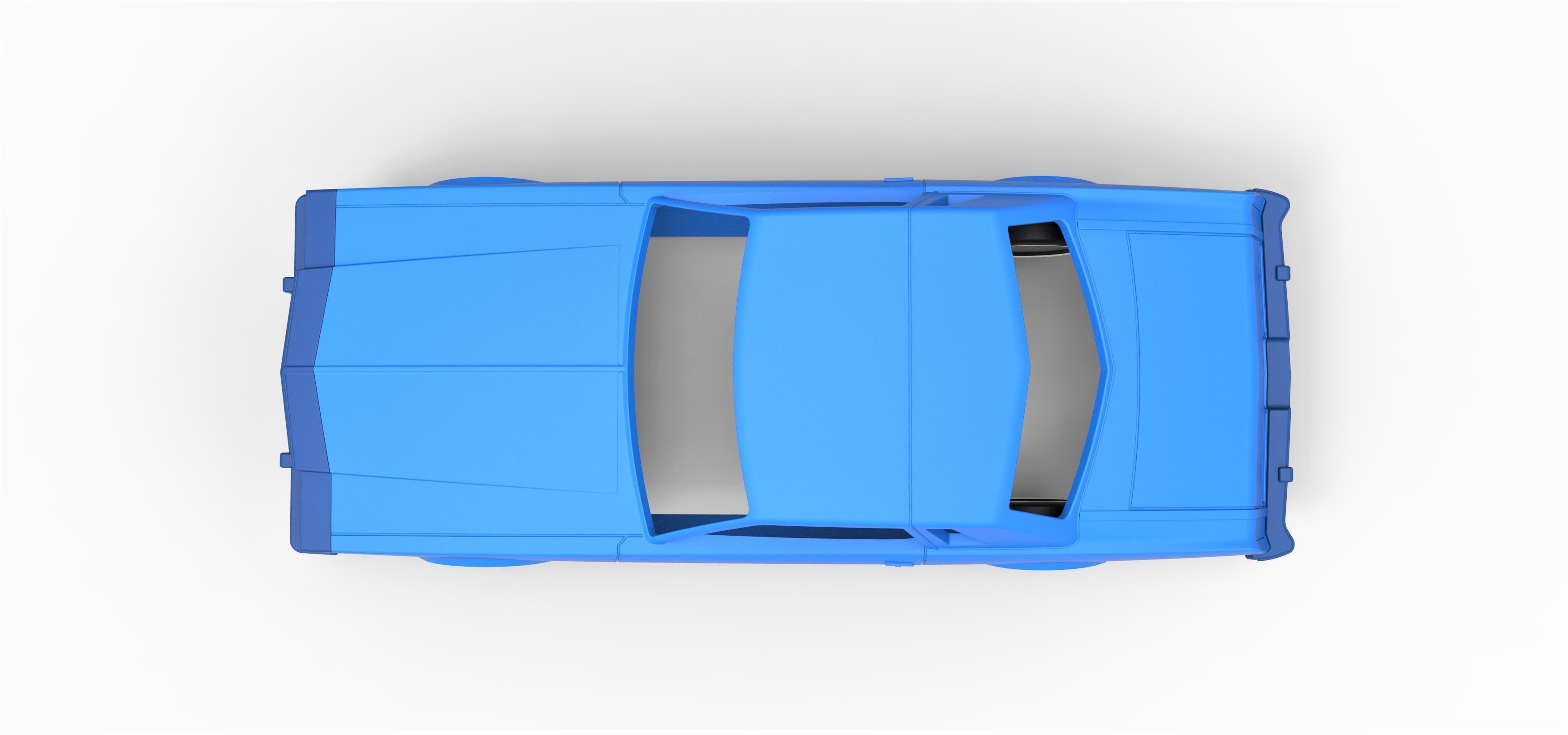 Shell and wheels Buick Regal 1977 Scale 1 to 25 3D print model_8