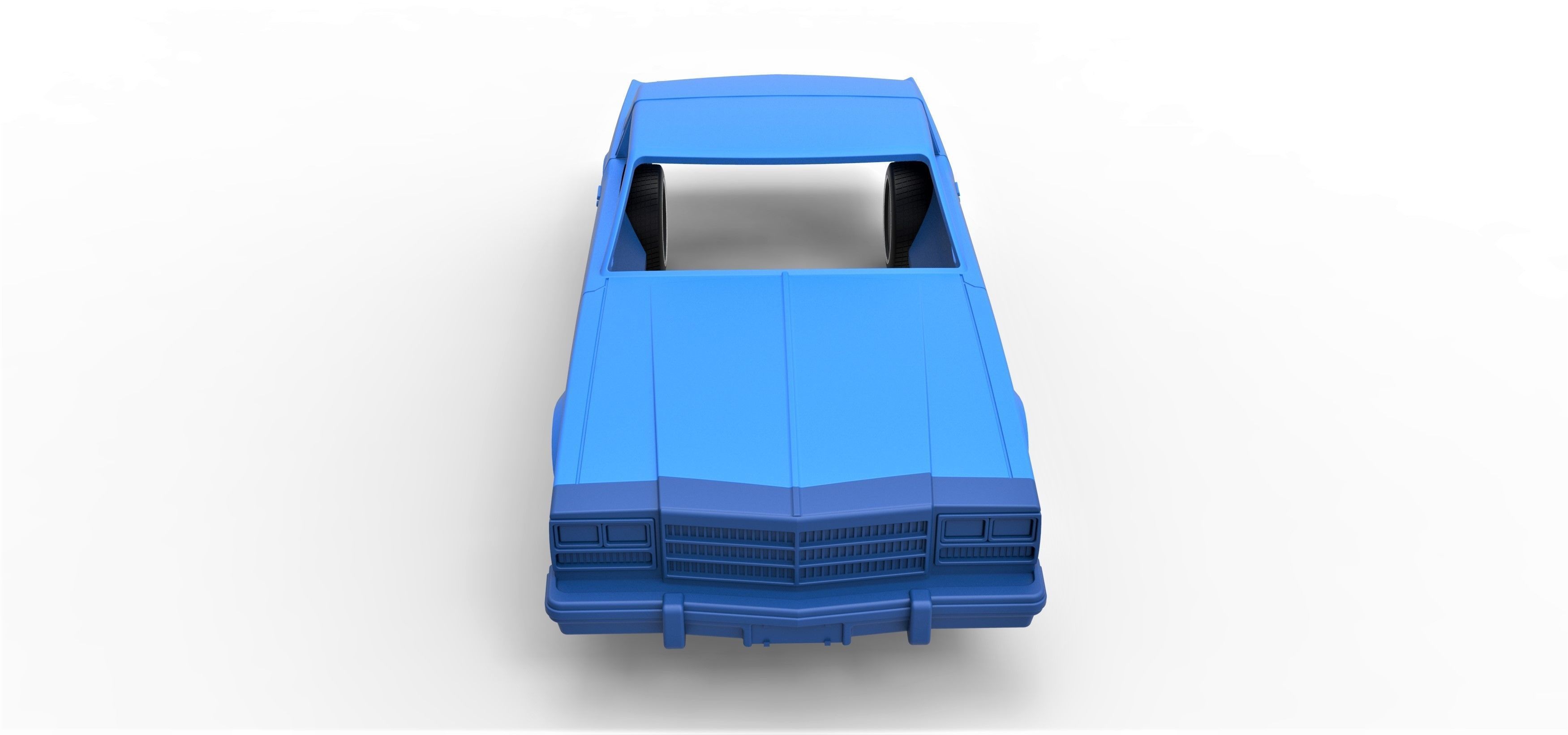 Shell and wheels Buick Regal 1977 Scale 1 to 25 3D print model_4