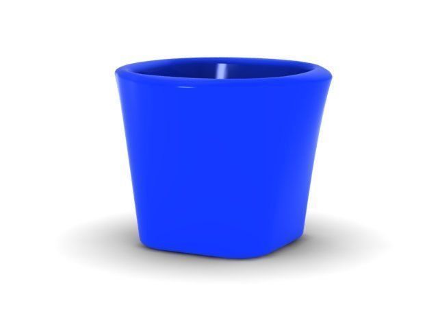 pot 6 plastic cup 3D print model_1