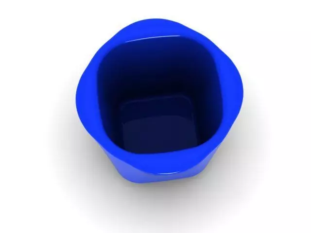 pot 6 plastic cup 3D print model_0