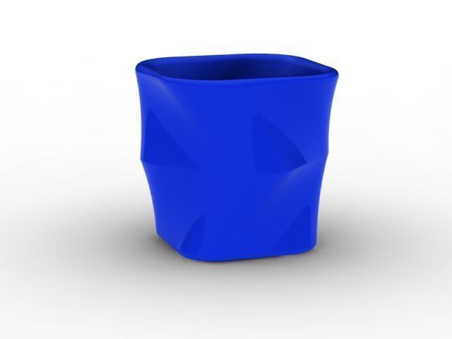 pot 2 plastic cup 3D print model_1