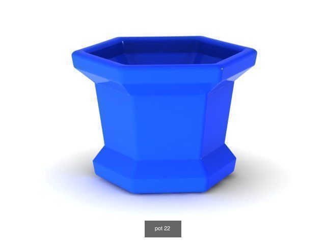 25 pots for 3d printing 3D Model Collection_14