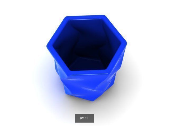 25 pots for 3d printing 3D Model Collection_21