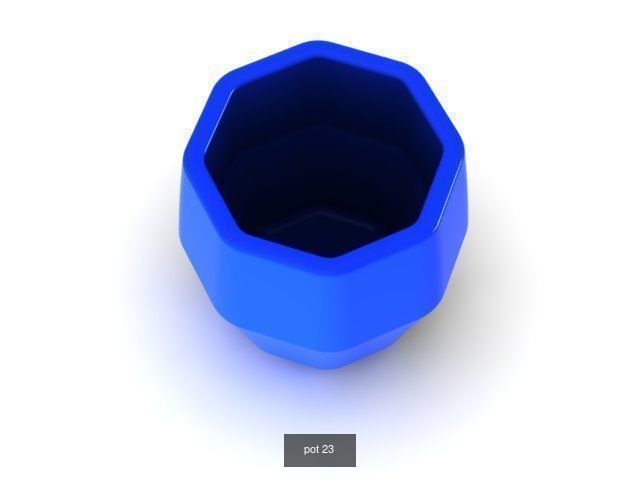 25 pots for 3d printing 3D Model Collection_13