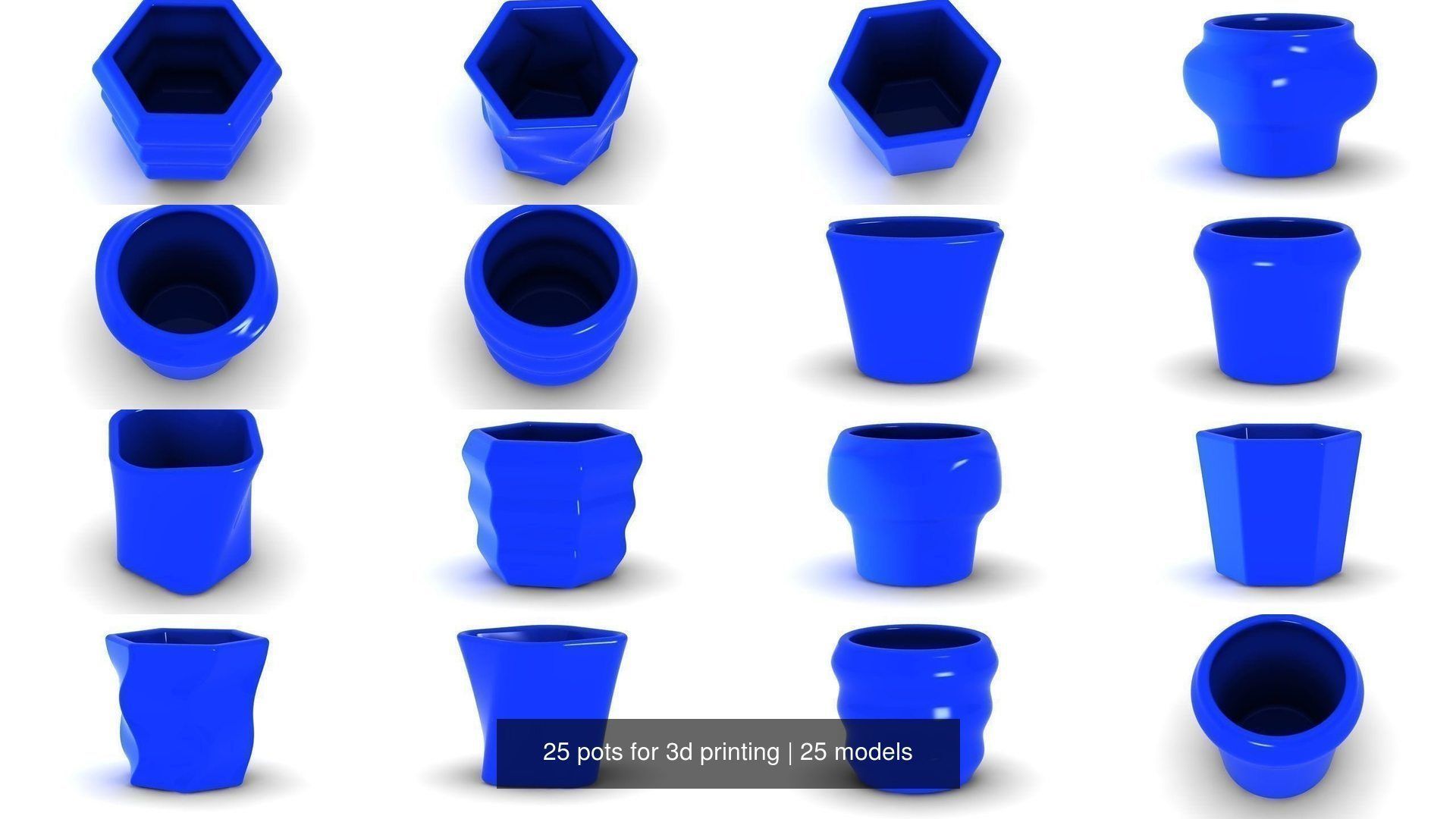 25 pots for 3d printing 3D Model Collection_3