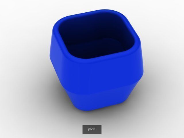 25 pots for 3d printing 3D Model Collection_10