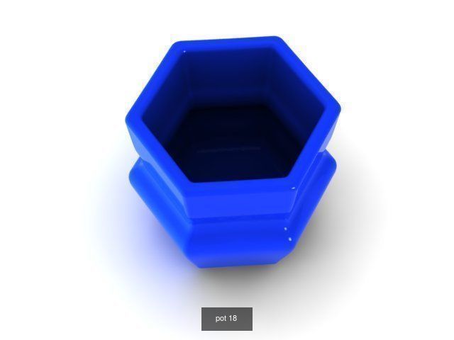 25 pots for 3d printing 3D Model Collection_19