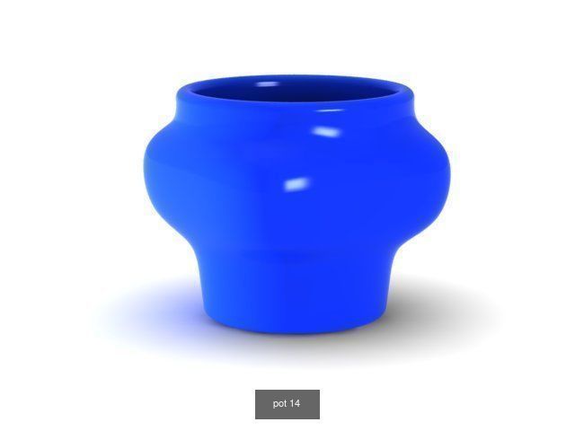 25 pots for 3d printing 3D Model Collection_23