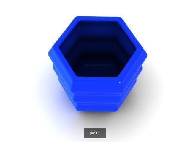 25 pots for 3d printing 3D Model Collection_20