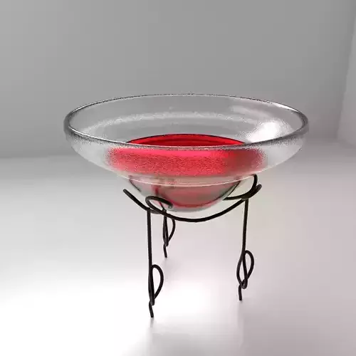 Glass Potion Mixing Bowl with Liquid