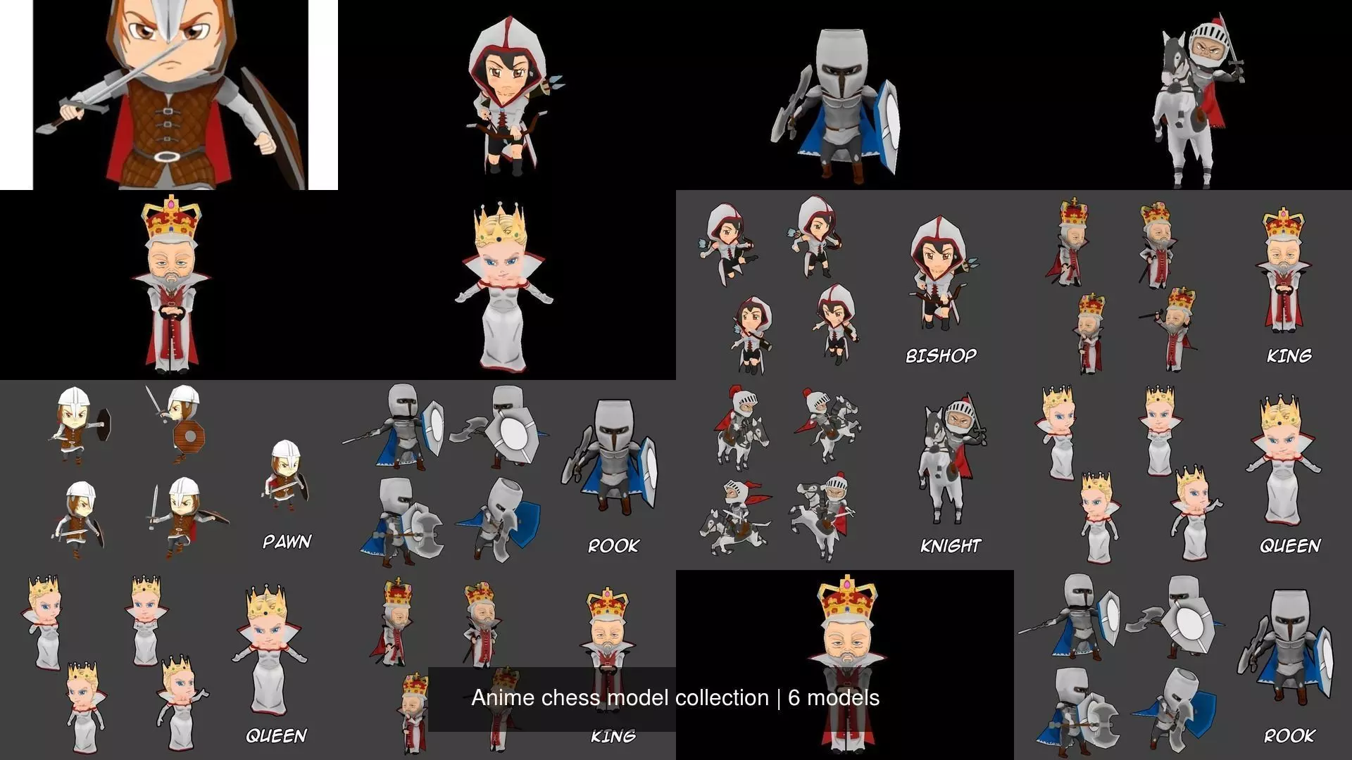 Anime chess model collection _0
