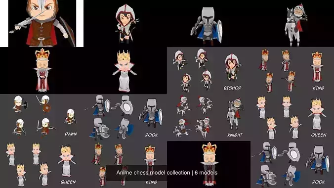 Anime chess model collection 