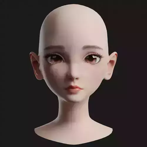 Stylized Girl Head