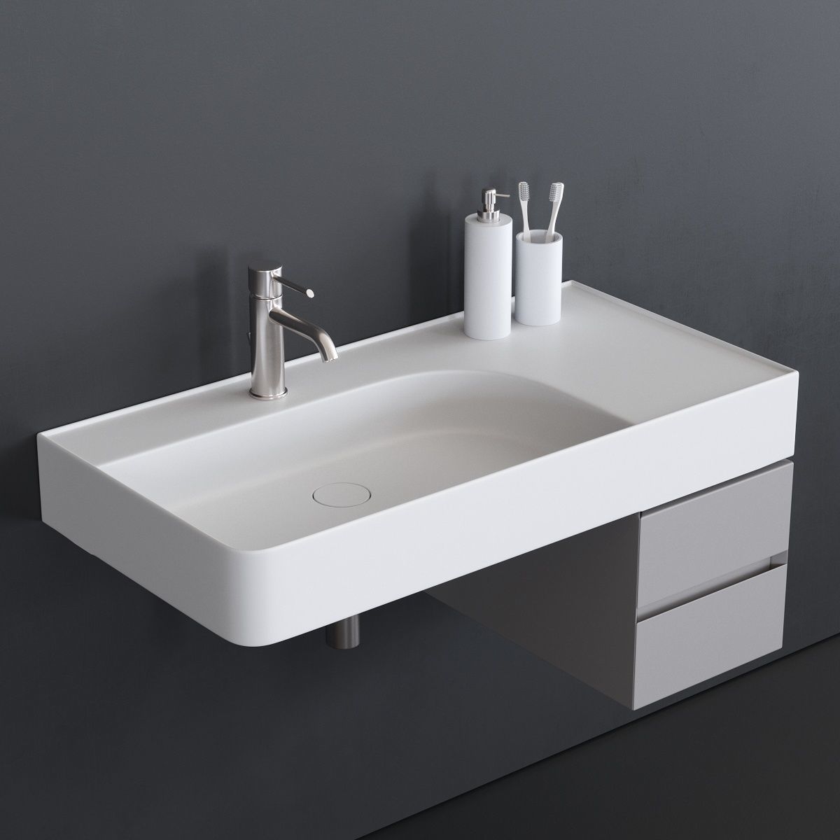 Esedra by SDR Ceramiche Revolution Washbasin 3D model_3