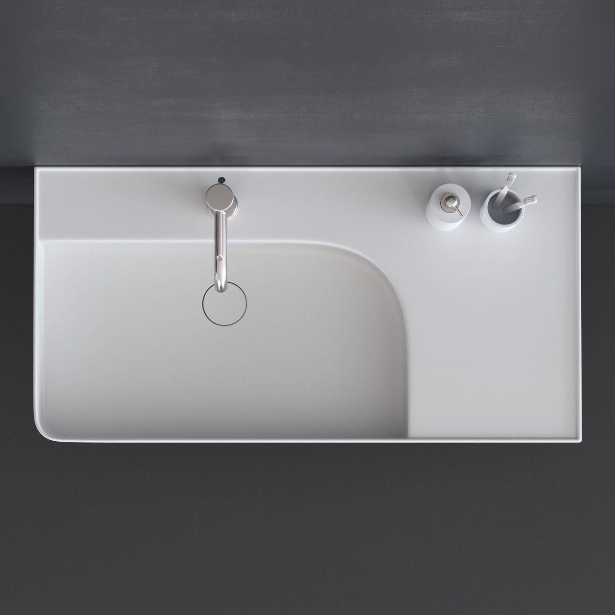 Esedra by SDR Ceramiche Revolution Washbasin 3D model_4