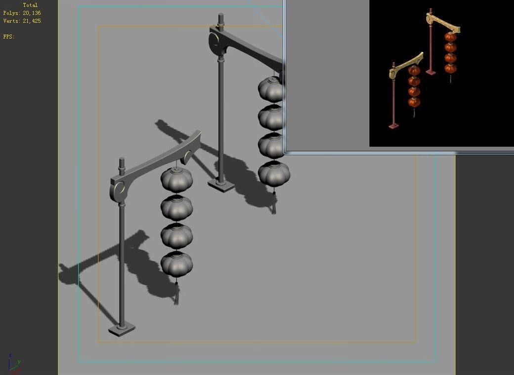 Dynasty Yanfu - lantern 01 3D model_5