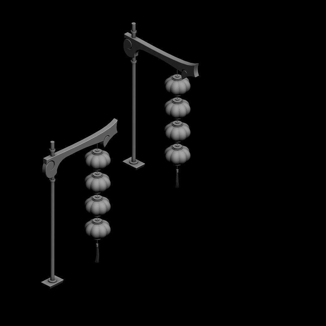 Dynasty Yanfu - lantern 01 3D model_2