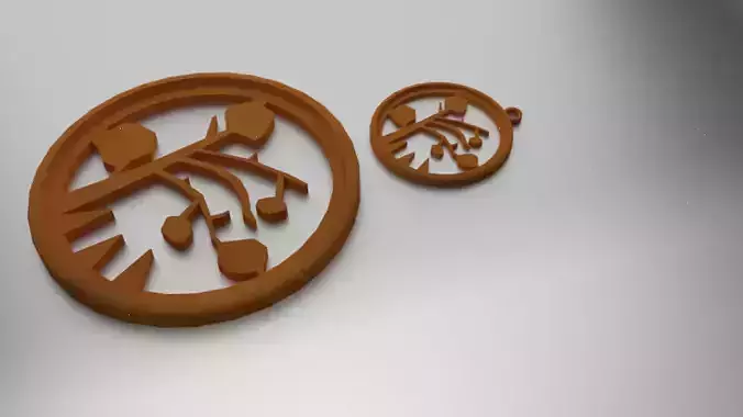 Glass Coaster Tree 2 and Pendant