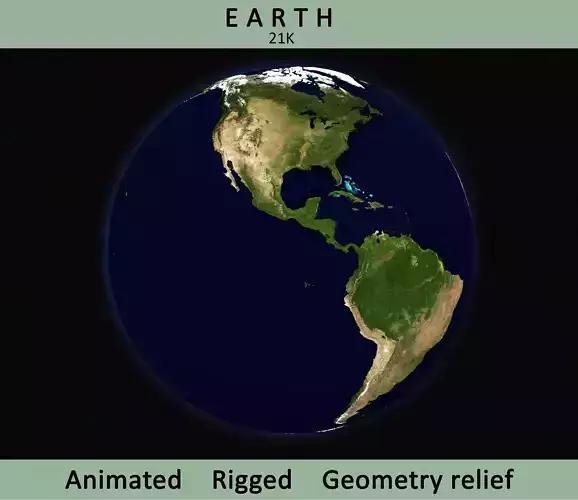 Earth from space - from space 3D model