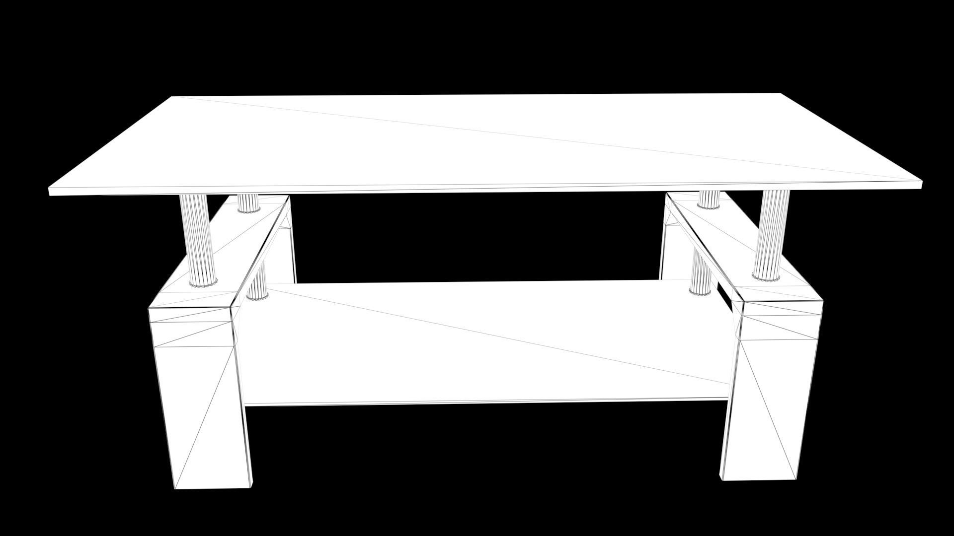 Glass Tabel 3D model_3